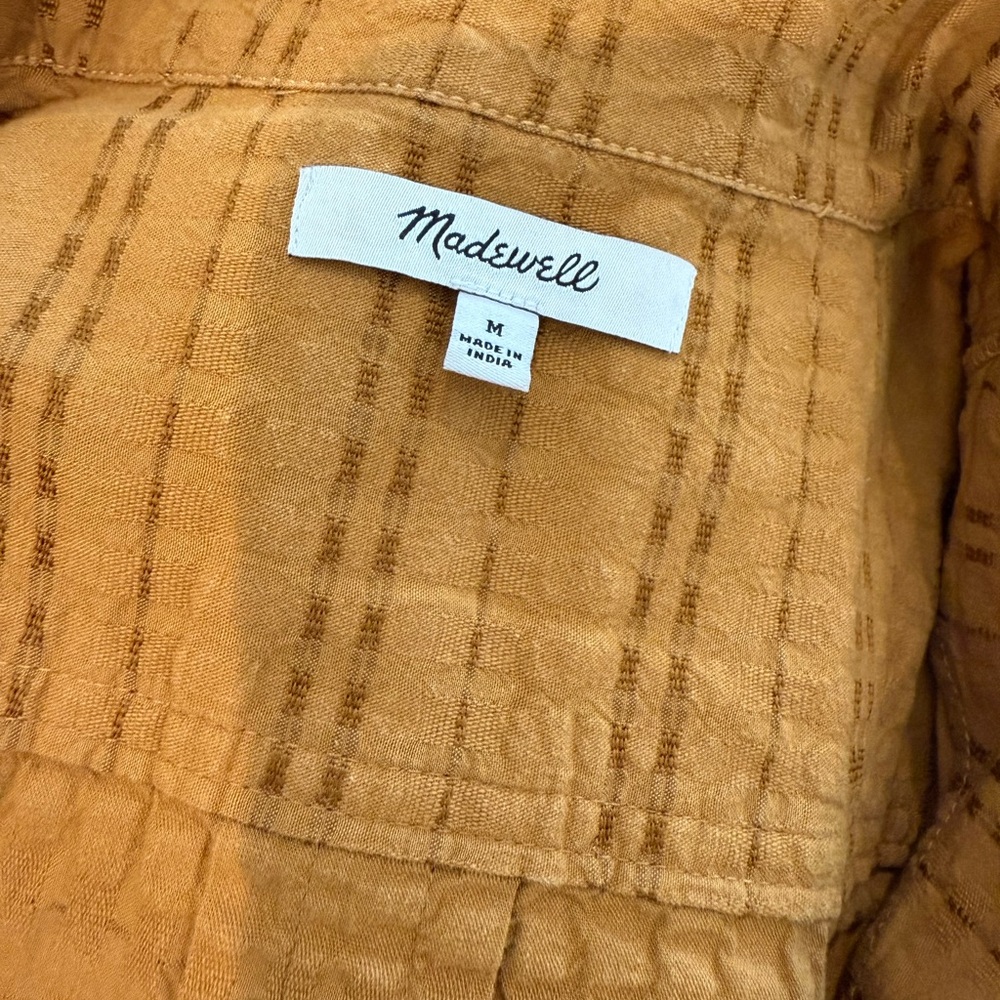 Madewell Textured Camel Romper - Picture 5 of 6